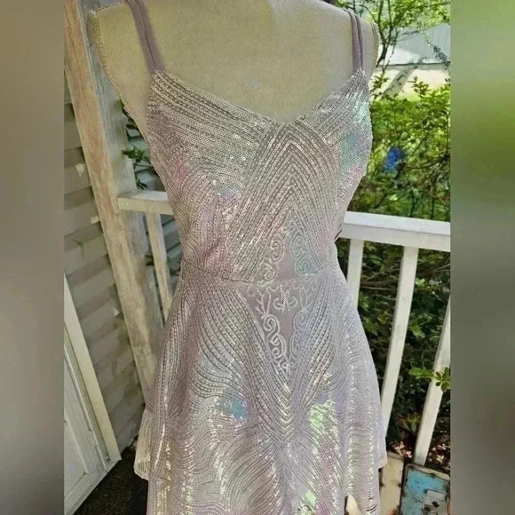 City triangles pink purple sequin dress size 1 New from David's Bridal - Picture 1 of 6